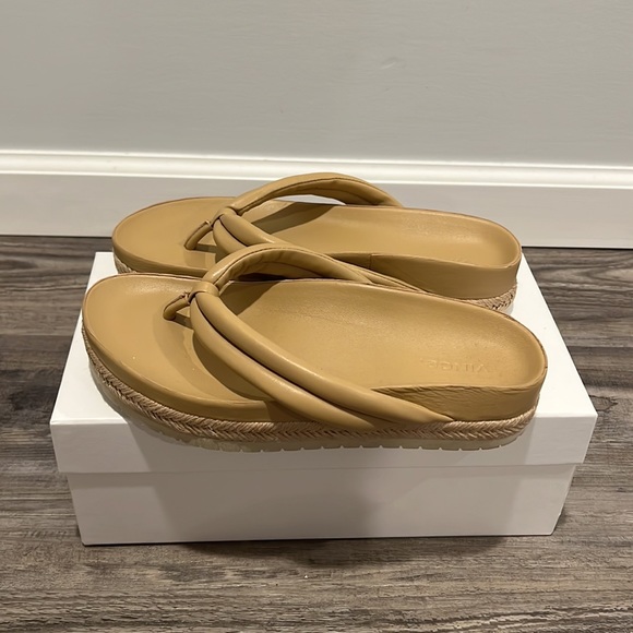 Vince | Shoes | Vince Forest Espadrille Cappuccino Leather Platform 